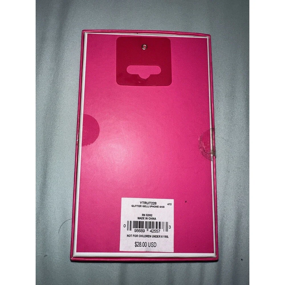 Juicy Couture Glitter Gelli iPhone 4/4S Case – Blue Sparkle – NWT